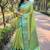 Pista Woven designer tissue silk saree with blouse piece