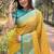 Yellow Woven designer tissue silk saree with blouse piece