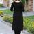 Women Gadhawal Fabric Thread & Handwork Kurta With Trousers