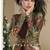Brown georgette embroidered gown with silk sturg