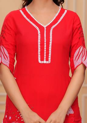  Embroidered Tunic With Trousers Co-Ords 3