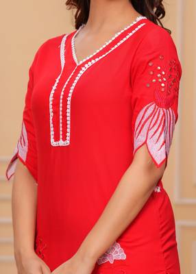  Embroidered Tunic With Trousers Co-Ords 4