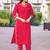 Women Gadhawal Fabric Thread & Handwork Kurta With Trousers