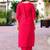 Women Gadhawal Fabric Thread & Handwork Kurta With Trousers
