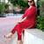 Women Gadhawal Fabric Thread & Handwork Kurta With Trousers
