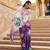 designer purple floral printed saree for women tabby silk