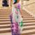 designer purple floral printed saree for women tabby silk