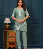  Embroidered Tunic With Trousers Co-Ords