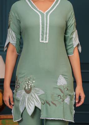  Embroidered Tunic With Trousers Co-Ords 4