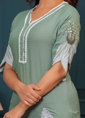  Embroidered Tunic With Trousers Co-Ords 5