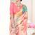 Multy designer digital printed crepe soft silk saree with blouse piece