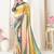 Multy designer digital printed crepe soft silk saree with blouse piece