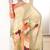 Cream designer digital printed crepe soft silk saree with blouse piece