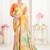 Multy designer digital printed crepe soft silk saree with blouse piece