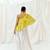 Yellow printed crepe co ord set