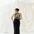 Black plain crepe co ord set