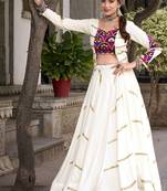 Dazzle in Pure Rayon Sequin Lace Touch-Up Lehenga Choli