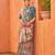 multy  weaving designer,printed  p v silk saree with blouse piece