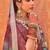 mouve  weaving designer,printed  p v silk saree with blouse piece