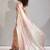 Peach color zharkhan beads with stone work fendy silk two tone saree with running blouse