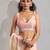 Peach color zharkhan beads with stone work fendy silk two tone saree with running blouse