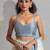 Firozi color zharkhan beads with stone work fendy silk two tone saree with running blouse