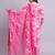 pink cotton floral printed & embroidery work kurta with trousers & dupatta set