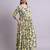 yellow cotton floral printed & embroidery work anarkali dress with dupatta set