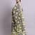 yellow cotton floral printed & embroidery work anarkali dress with dupatta set