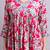 red cotton floral printed & embroidery work anarkali dress with dupatta set