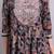 black cotton floral printed & embroidery work anarkali dress