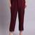 purple cotton & embroidery work kurta with trousers set
