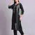 green cotton & embroidery work kurta with trousers set