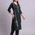 green cotton & embroidery work kurta with trousers set