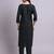 green cotton & embroidery work kurta with trousers set