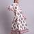 off white cotton buta printed & embroidery work anarkali kurta with trousers & dupatta set
