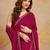 Silk Blend Zarkan Work Saree with Unstitched Blouse Piece