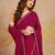 Silk Blend Zarkan Work Saree with Unstitched Blouse Piece