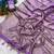 Lavender Color Hand Dyed Satin Silk Wedding Saree
