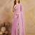 Art Silk Siroski Zarkan Work Saree with Unstitched Blouse Piece