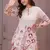 Off White Printed Cotton Flex Co-Ord Set