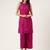 Women's embroidered rayon pink straright kurta sets