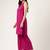 Women's embroidered rayon pink straright kurta sets