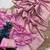 Light Pink Color Hand Dyed Satin Silk Wedding Saree
