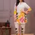 Off White Printed Cotton Flex Co-Ord Set