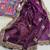 Purple Color Fendy Satin Silk Embroidered Saree
