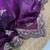 Purple Color Fendy Satin Silk Embroidered Saree