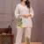 Off White Printed Cotton Flex Co-Ord Set