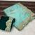 Aqua Blue Color Designer Organza Party Wear Saree