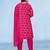 Rani viscose print dola with handwork kurta set